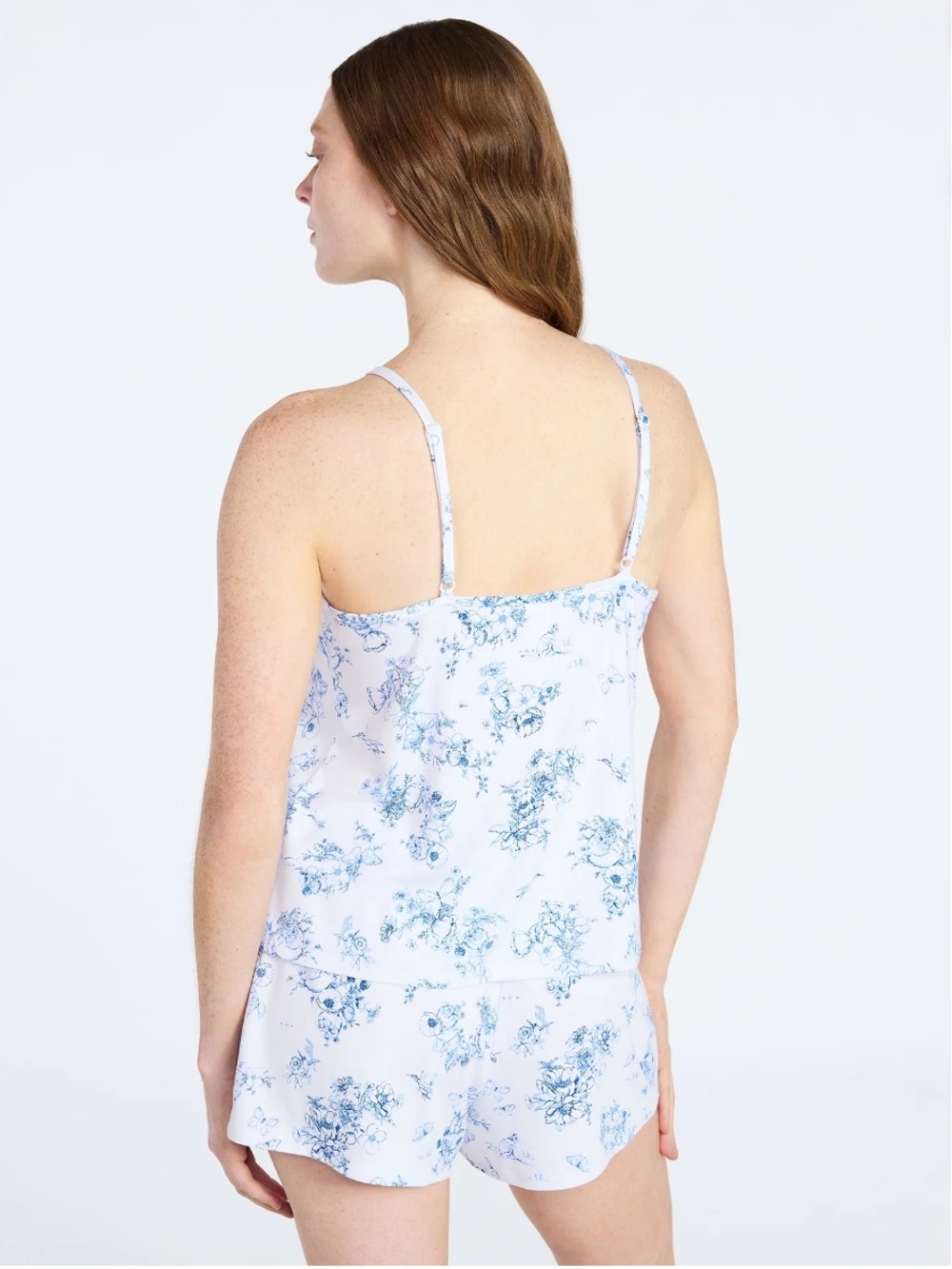 Joyspun Women’s Dreamy Soft Collection Lace Trim Knit Cami and Shorts Set - Picture 3 of 4